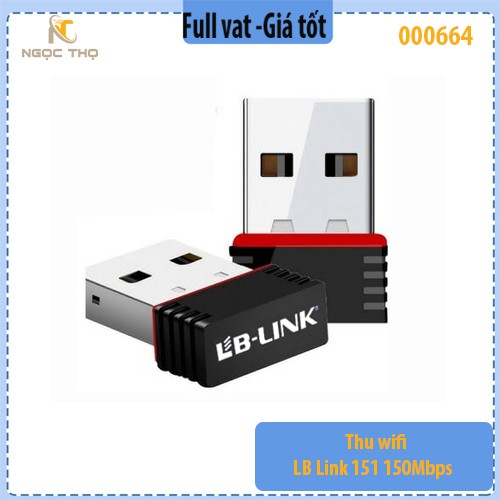 USB Thu WiFi LB-LINK BL-WN151 Nano – Chuẩn N 150Mbps – Chính hiệu – Full VAT