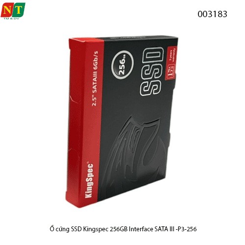 Ổ cứng SSD Kingspec 256GB – P3-256 – 2.5" SATA III – Hàng Chính Hãng – Full VAT