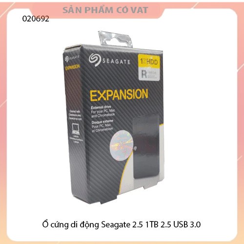 Ổ cứng di động Seagate 2.5 1TB 2.5 USB 3.0 - Ổ cứng cắm ngoài Seagate 2.5 1TB 2.5 USB 3.0 - Hàng chính hãng - Full vat