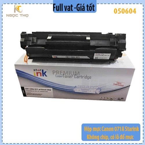 Hộp mực Canon 071A Starink – Không chip, có lỗ đổ mực – Dùng cho LBP122dw/ LBP121dn/ MF272dw/ MF273dw/ MF275dw –Full Vat