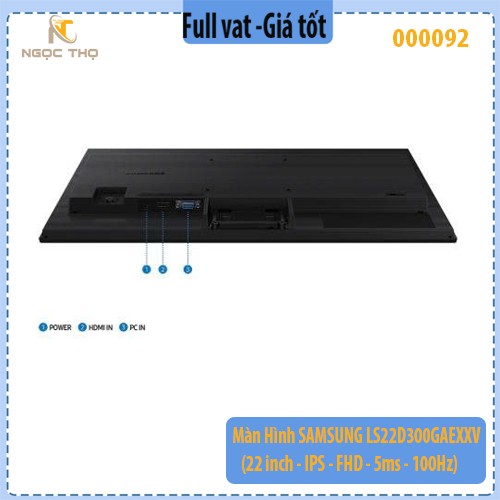 Màn hình Samsung LS22D300GAEXXV 22 inch – IPS – FHD 100Hz – 5ms – phẳng – chính hãng – full VAT