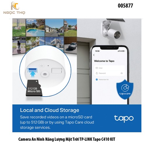 TP-LINK Tapo C410KIT | Camera WiFi Anh Ninh Năng Lượng Mặt Trời Độ Phân Giải 2K