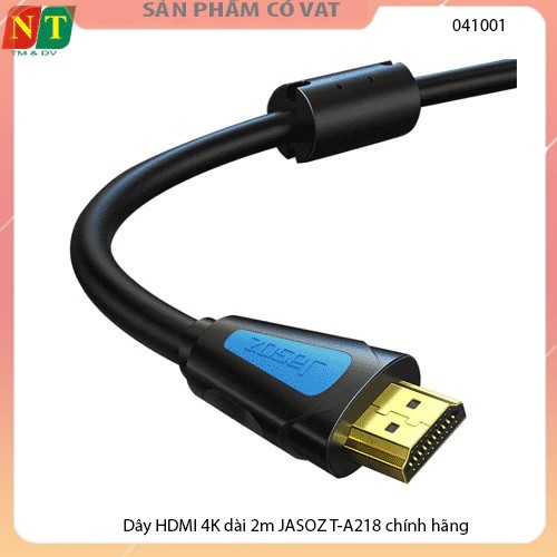 Dây HDMI 4K dài 2m JASOZ T-A218 - Hàng chính hiệu - full vat