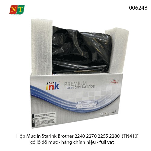 Hộp Mực In StarInk Brother 2240 2270 2255 2280  (TN410)  có lỗ đổ mực - hàng chính hiệu - full vat