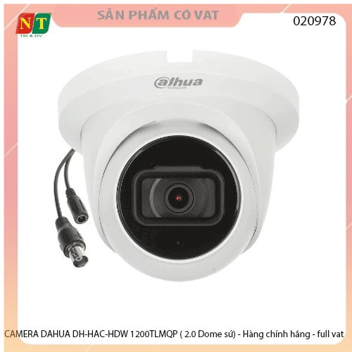 CAMERA DAHUA DH-HAC-HDW 1200TLMQP ( 2.0 Dome sứ) - Hàng chính hãng - full vat
