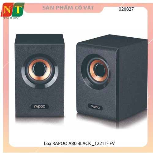 Loa Bluetooth RAPOO A80 BLACK – Nhỏ gọn, mạnh mẽ, thời trang