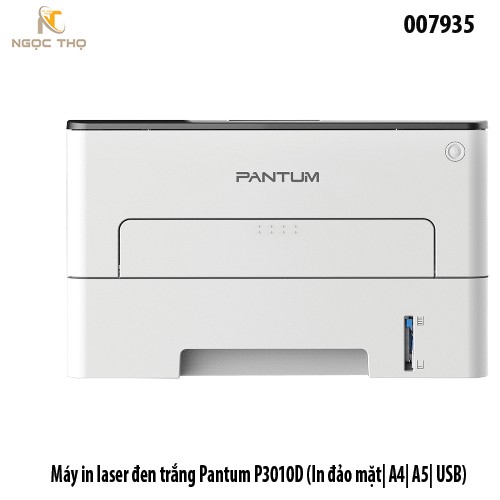 Máy in laser đen trắng Pantum P3010D (A4) – 30ppm, in 2 mặt tự động – USB – Chính hãng, đủ VAT – Hỗ trợ cài đặt từ xa.