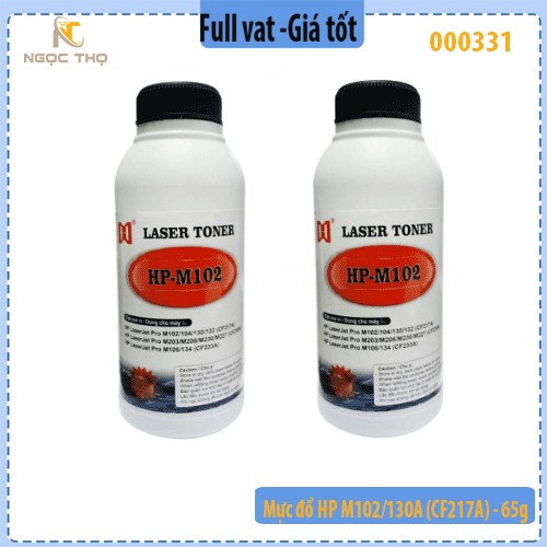 Combo 10 lọ Mực đổ HP M102/M130A (CF217A) – 65g/lọ – Tặng kèm 01 nắp đổ mực – Hàng chính hiệu – Full VAT