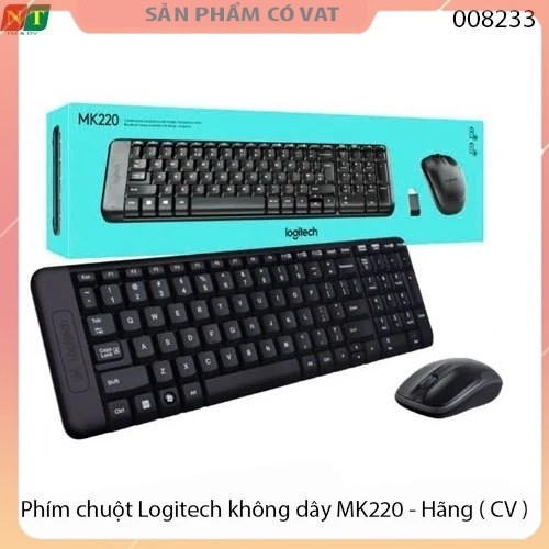 Phím chuột Logitech không dây MK220 - Hàng chính hãng - full vat