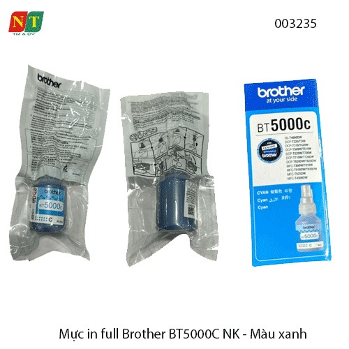 Mực in full Brother BT5000C NK – Màu Xanh (Cyan) – Hàng nhập khẩu – Full VAT