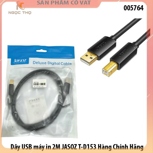 Usb máy in dài 2M JASOZ T-D153 - Cáp dữ liệu USB 2.0 cho máy in dài 2M JASOZ T-D153 - Full vat