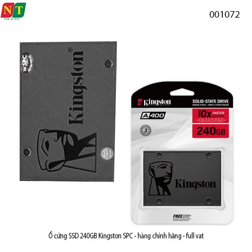 Ổ cứng SSD Kingston SPC 240GB – Tăng tốc toàn diện cho Laptop/PC – Chính hãng – Full VAT – BH 36 tháng