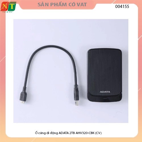 Ổ cứng di động ADATA 2TB AHV320-CBK - Ổ cứng cắm ngoài di động ADATA 2TB AHV320-CBK - Hàng chính hãng - Full vat