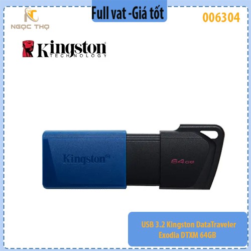 USB 3.2 Kingston DataTraveler Exodia (DTXM) 64GB – Chính hãng – Full VAT