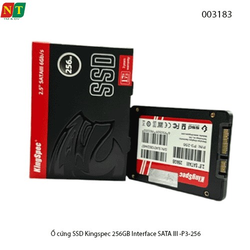 Ổ cứng SSD Kingspec 256GB – P3-256 – 2.5" SATA III – Hàng Chính Hãng – Full VAT