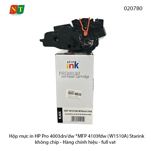 Hộp mực Starink W 1510A / CF151A – 151A  - Dùng cho HP 4003 / 4103 – Không chip – Có lỗ đổ mực – Chính hiệu – Full VAT