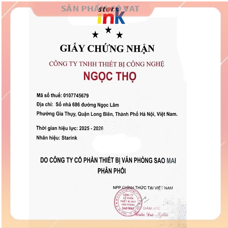 Hộp Mực In StarInk HP CF256A (56A) - Có vat- Hàng chính hiệu