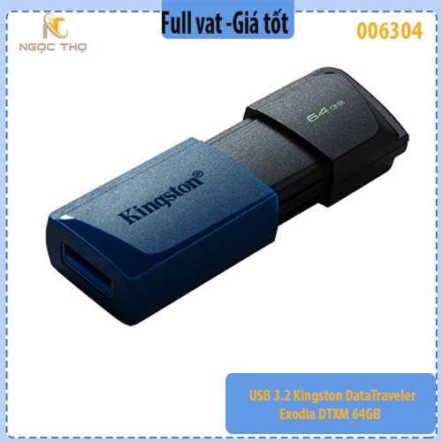 USB 3.2 Kingston DataTraveler Exodia (DTXM) 64GB – Chính hãng – Full VAT