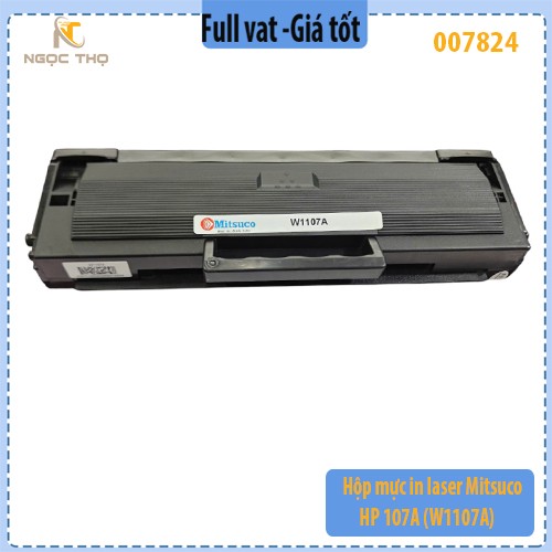 Hộp Mực In Mitsuco HP 107A – Dùng Cho HP 107a/107w/135a/135w/137fnw – Bản In Đậm Đẹp, Sắc Nét – Full VAT