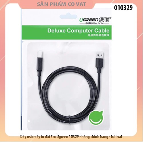 Dây usb máy in dài 5m Ugreen 10329 - hàng chính hãng - full vat