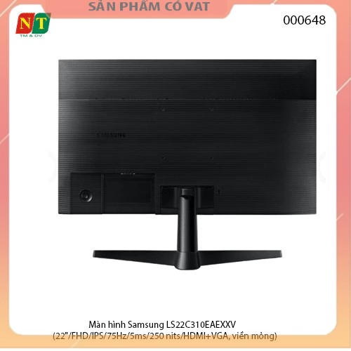 Màn hình Samsung LS22C310EAEXXV (22"/FHD/IPS/75Hz/5ms/250 nits/HDMI+VGA, viền mỏng) - Hàng chính hãng - full vat