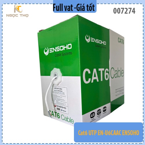 Dây mạng Cat6 UTP EN-U6CAAC ENSOHO – Chính hiệu, full VAT