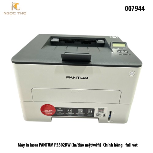 Máy in laser đen trắng Pantum P3302DW (A4) – 33ppm, in 2 mặt tự động, USB + LAN + Wi‑Fi – Chính hãng -  Hỗ trợ càì từ xa