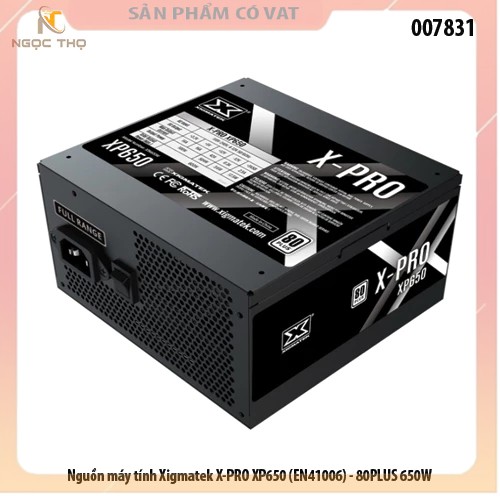 Nguồn máy tính Xigmatek X-PRO XP650 (EN41006) - 80PLUS 650W
