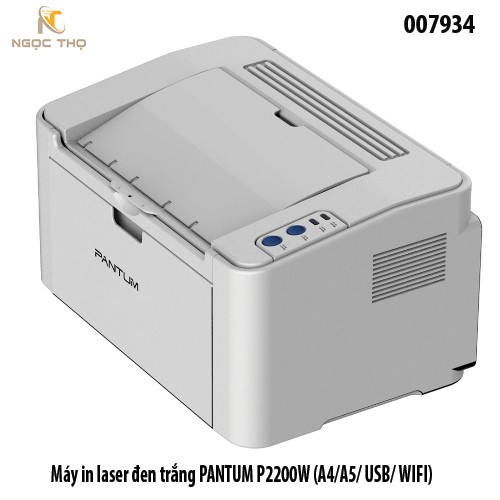 Máy in laser đen trắng Pantum P2200W (A4/A5/A6) – Wi‑Fi + USB, 20 trang/phút – Chính hãng - full vat