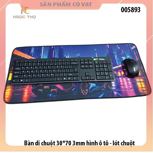 Bàn di chuột 30*70 3mm hình ô tô - lót chuột