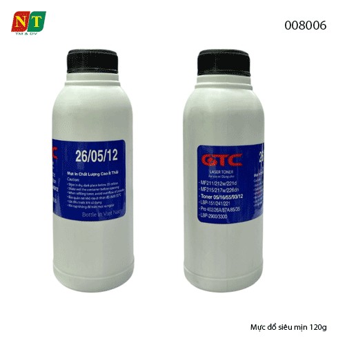 Mực đổ siêu mịn 120g – In Đậm, Siêu Nét – Dùng cho HP P1005/P1102 & Canon LBP 2900/3010 – Full VAT