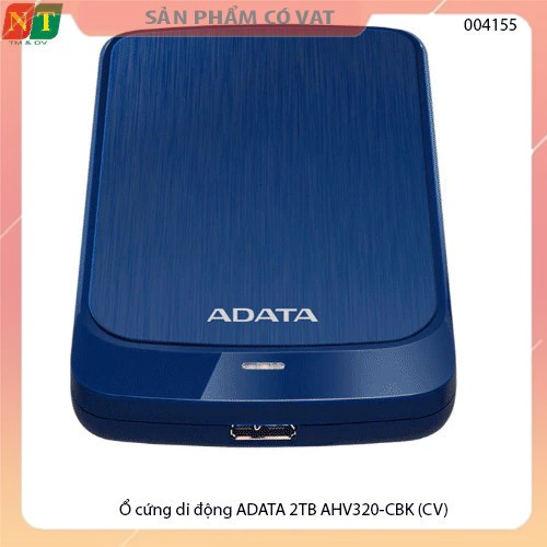 Ổ cứng di động ADATA 2TB AHV320-CBK - Ổ cứng cắm ngoài di động ADATA 2TB AHV320-CBK - Hàng chính hãng - Full vat
