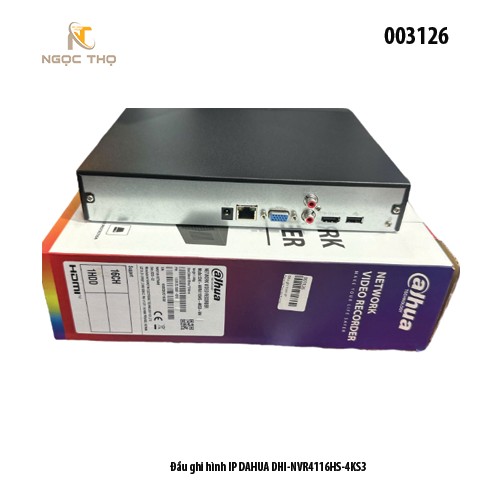 Đầu Ghi Hình IP Dahua DHI-NVR4116HS-4KS3 / 4116HS – 16 kênh – Giải mã 12MP – 1 HDD 20TB – Chính hãng – Full VAT