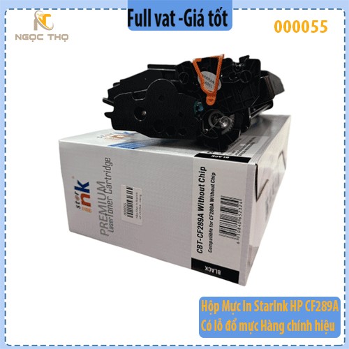 Hộp Mực In StarInk HP CF289A - Có lỗ đổ mực Hàng chính hiệu - full vat