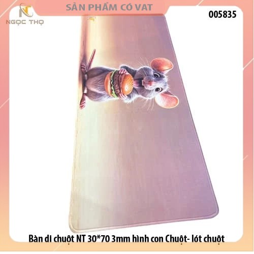 Bàn di chuột NT 30*70 3mm hình con chuột - lót chuột