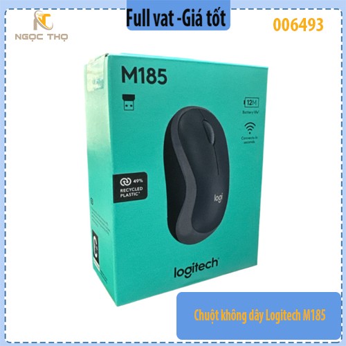 Chuột Không Dây Logitech M185 – Nhỏ gọn, ổn định – Hàng chính hãng – BH 24T – Full VAT