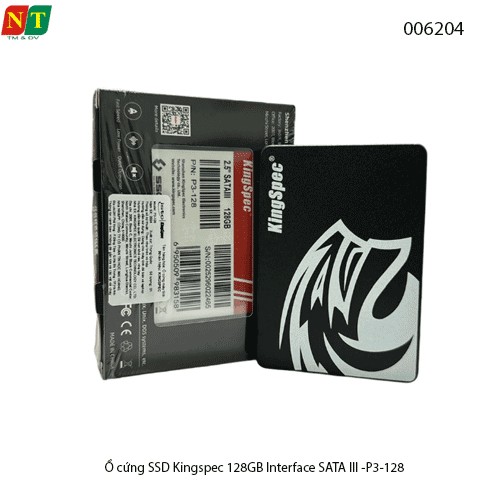 Ổ Cứng SSD Kingspec 128GB SATA III – Đọc ~500MB/s – Chính hãng – Full VAT
