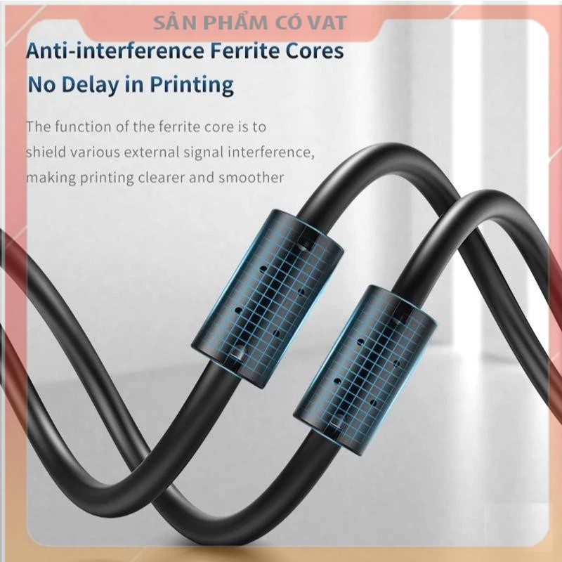 Dây USB máy in 3m JASOZ T-D117 Hàng Chính Hãng