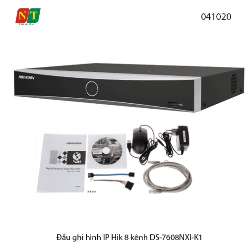 Đầu Ghi Hình IP 8 Kênh HIKVISION DS-7608NXI-K1 – Smart NVR, Hỗ Trợ Ghi 12MP,1 Ổ Cứng 10TB , chính hãng
