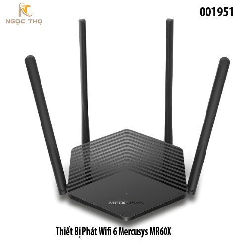 Thiết Bị Phát WiFi 6 Mercusys MR60X – Chuẩn AX1500 – Giga – Hỗ Trợ EasyMesh - chính hãng - full vat