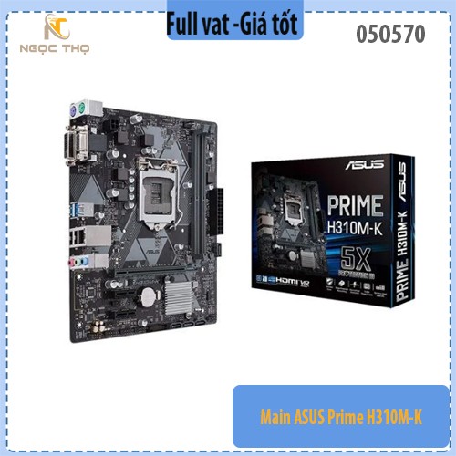 Main ASUS Prime H310M-K – Giá tốt, Hàng chính hãng, Full VAT