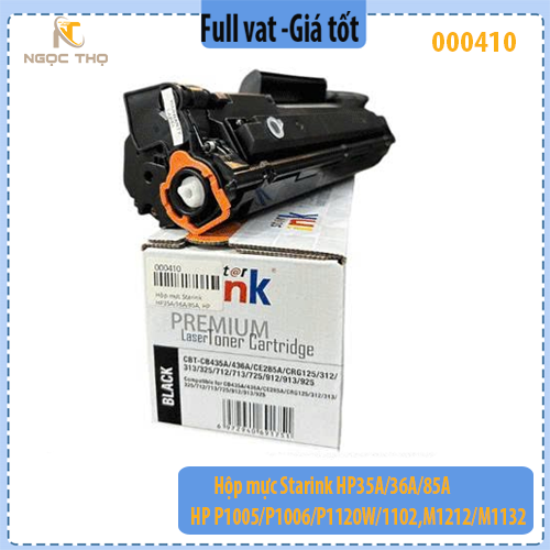 Hộp Mực In StarInk HP CB435A / CB436A / CE285A / Canon CRG-325 – Hộp mực 35A / 85A – Có Lỗ Đổ Mực & Xả Thải – Chính Hiệu