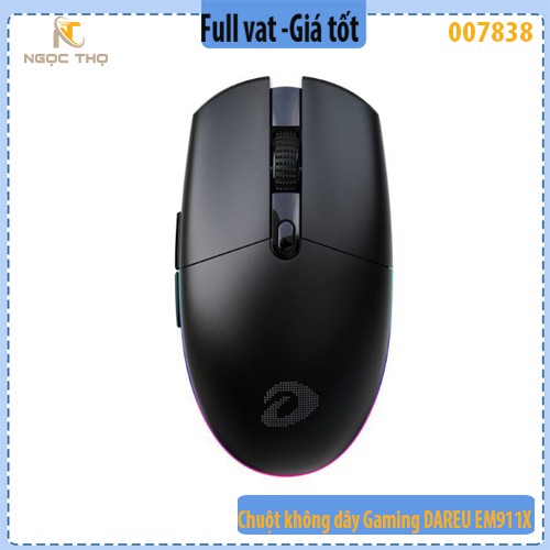 Chuột không dây Gaming DAREU EM911X – Hiệu năng đỉnh, LED RGB, chính hãng, full VAT