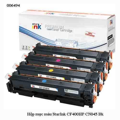 Hộp Mực Màu Starink CF500A / CF400A / CRG045 / CRG054 – Black – Có Lỗ Đổ Mực – Tích Hợp Chíp 202A– chính hiệu Full VAT