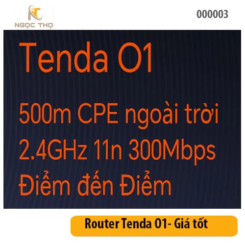 Thiết Bị Phát Sóng WiFi Ngoài Trời Tenda O1 – Kết Nối điểm bắn điểm Xa 500m, 300Mbps, Hỗ Trợ PoE