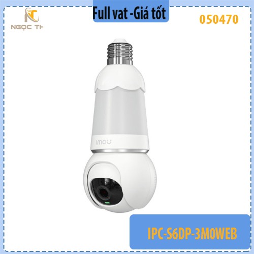 Camera Wifi IMOU trong nhà bóng đèn 3MP IPC-S6DP-3M0WEB