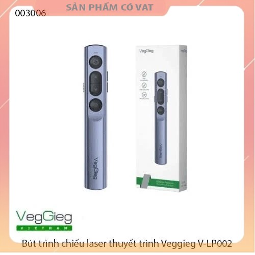 Bút trình chiếu laser thuyết trình Veggieg V-LP002 - Hàng chính hãng - Full vat