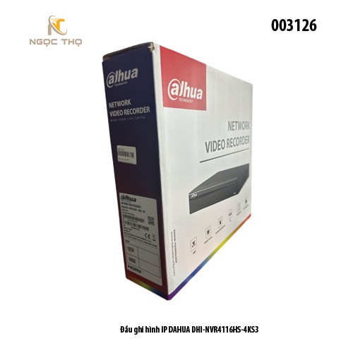 Đầu Ghi Hình IP Dahua DHI-NVR4116HS-4KS3 / 4116HS – 16 kênh – Giải mã 12MP – 1 HDD 20TB – Chính hãng – Full VAT
