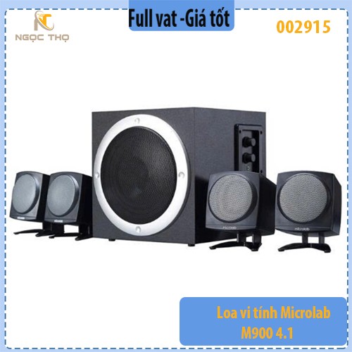 Loa vi tính Microlab M900 4.1 (TMN) - âm thanh sống động, bass mạnh, hỗ trợ nhiều thiết bị, hàng chính hãng