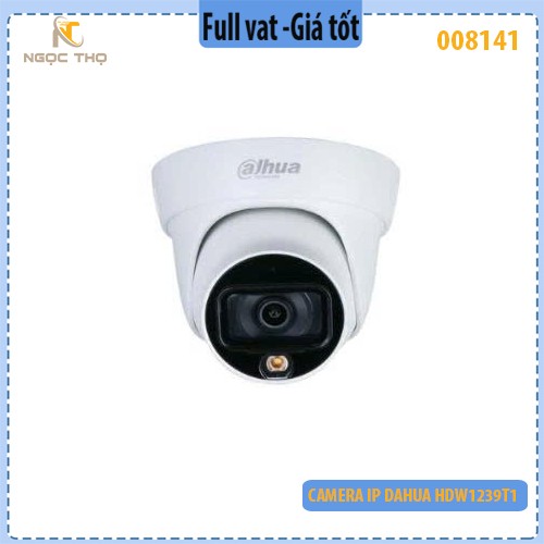 Camera IP Dome Dahua HDW1239T1-LED-S5 2MP – Full Color – POE – Quan Sát Đêm 15m – Mobile App – Hàng Chính Hãng